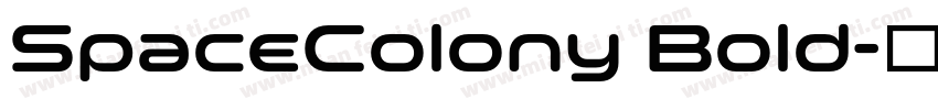 SpaceColony Bold字体转换